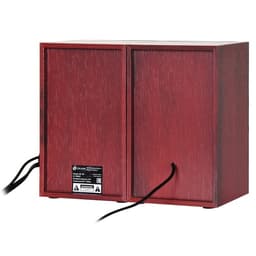 Колонки Oklick OK-161, формат акустики 2.0, 6 Вт, USB, МДФ, чёрный/вишня