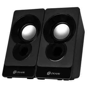 Колонки Oklick OK-165, формат акустики 2.0, 6 Вт, USB, чёрные