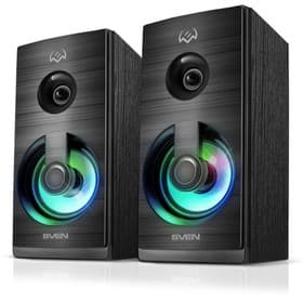 Колонки Sven SPS-512, формат акустики 2.0, 6 Вт, USB, МДФ, чёрные