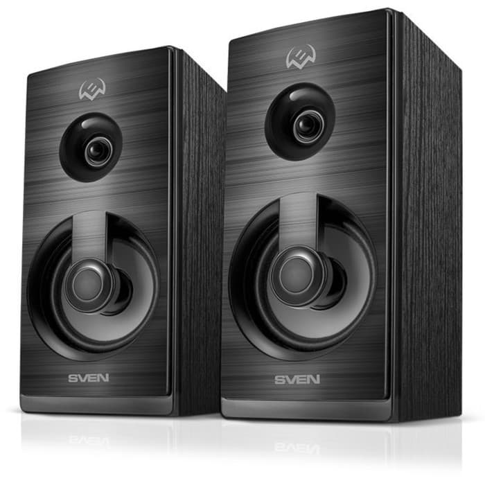 Колонки Sven SPS-512, формат акустики 2.0, 6 Вт, USB, МДФ, чёрные