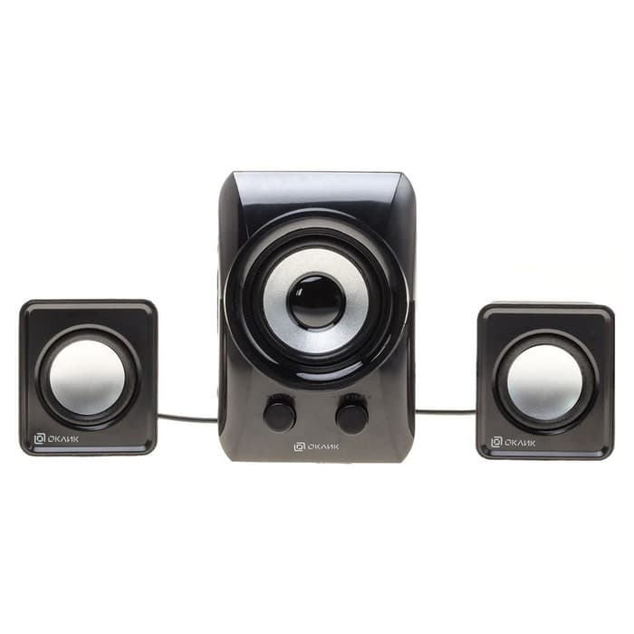Компьютерные колонки Оклик OK-420, 2.1, 3×2 Вт + 5 Вт, USB, Jack 3.5 мм, черные