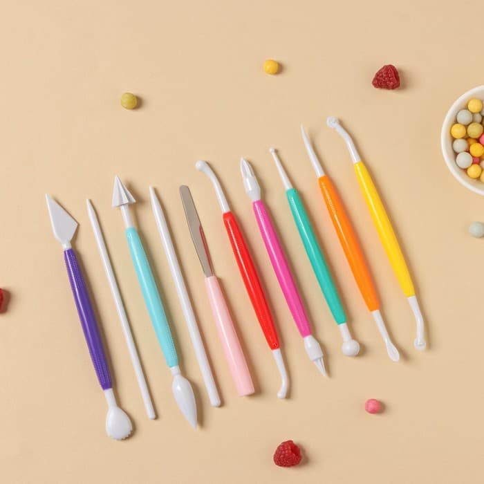 Стеки для моделирования кондитерских украшений Доляна, 10 шт., пластик, МИКС