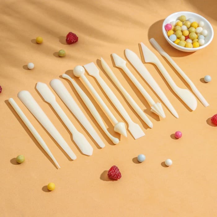 Стеки для моделирования кондитерских украшений Доляна, набор 12 шт., МИКС