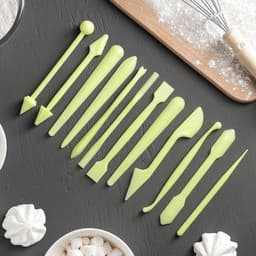 Стеки для моделирования кондитерских украшений Доляна, набор 12 шт., МИКС