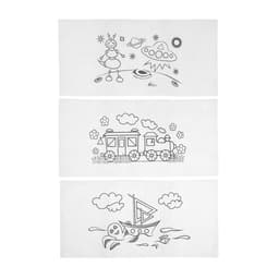 Комплект раскрасок для автомобильного столика, многоразовые, 42×20 см, 3 шт.