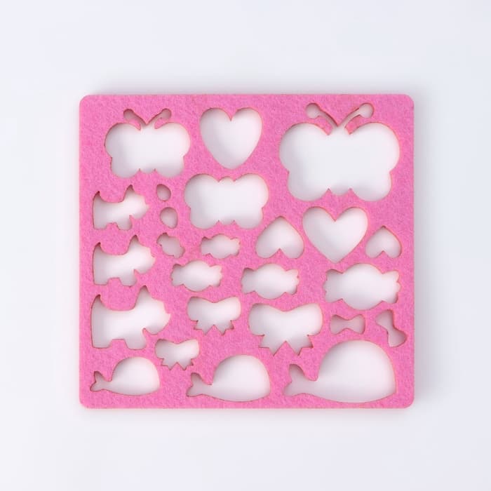 Валяние из шерсти. Набор трафаретов для валяния, 16×16 см, 7 шт.