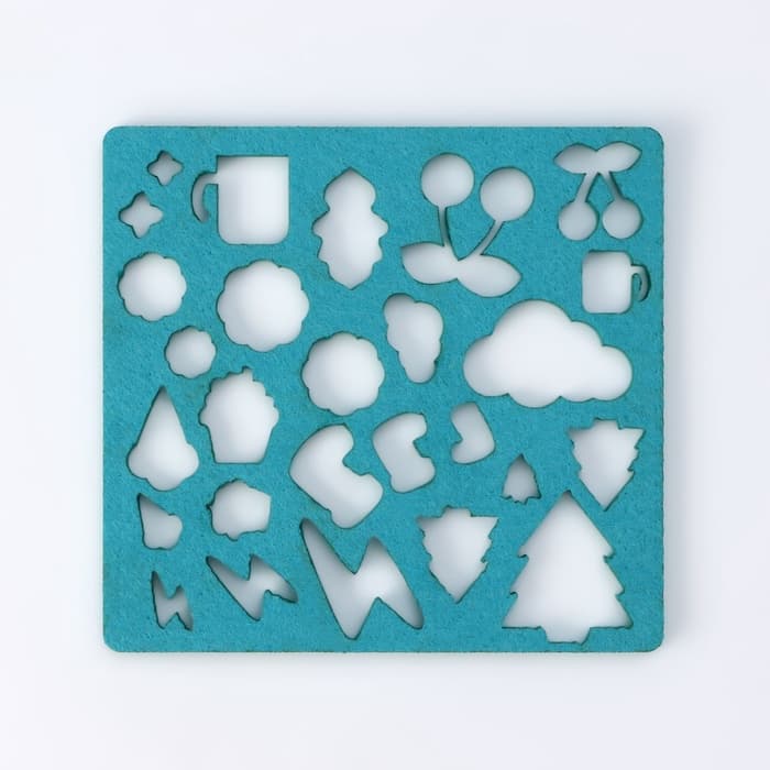 Валяние из шерсти. Набор трафаретов для валяния, 16×16 см, 7 шт.