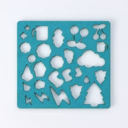 Валяние из шерсти. Набор трафаретов для валяния, 16×16 см, 7 шт.