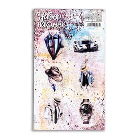 Наклейка для цветов и подарков «Мужской стиль» 16×9.5 см