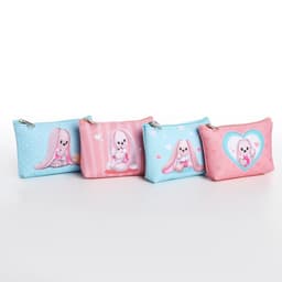 Кошелёк детский для девочки «Милые зайчики», МИКС