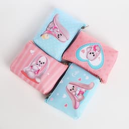 Кошелёк детский для девочки «Милые зайчики», МИКС