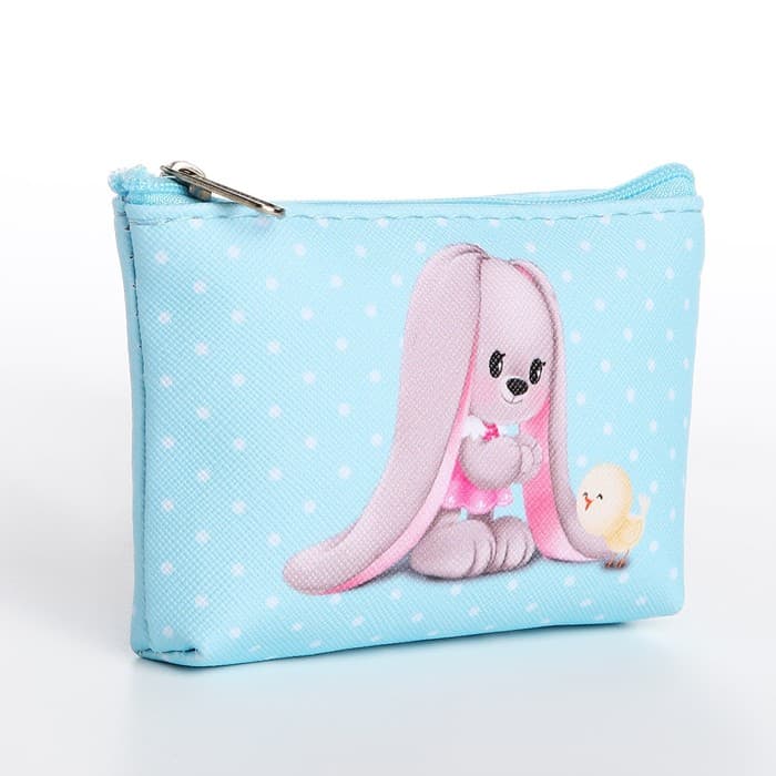 Кошелёк детский для девочки «Милые зайчики», МИКС