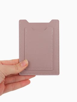 Обложка для автодокументов, СТС и права, 9×0.3×12.5 см, розовая