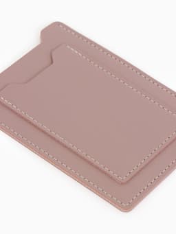 Обложка для автодокументов, СТС и права, 9×0.3×12.5 см, розовая