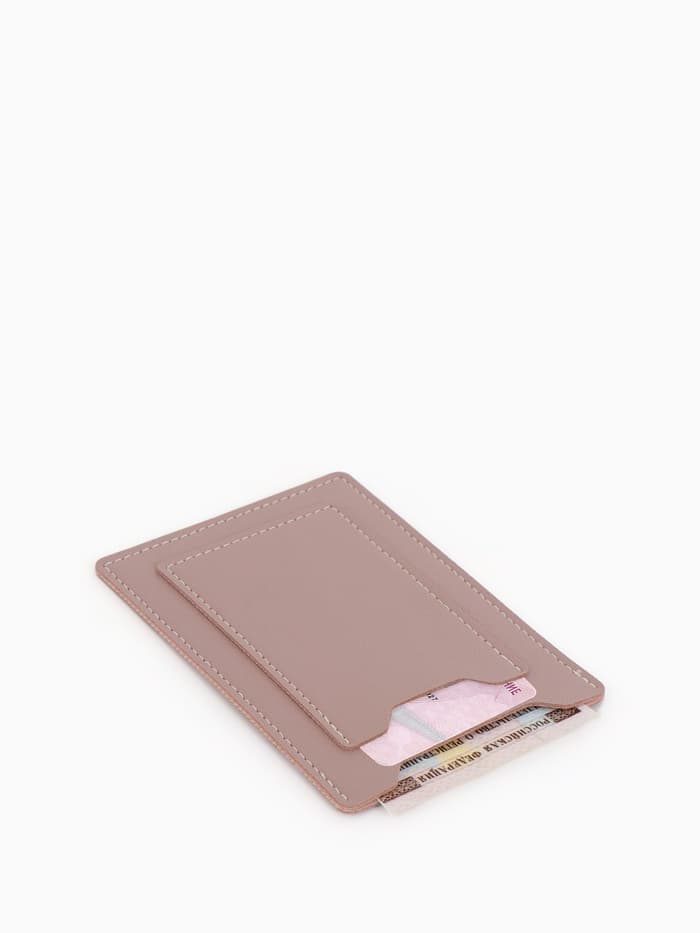 Обложка для автодокументов, СТС и права, 9×0.3×12.5 см, розовая