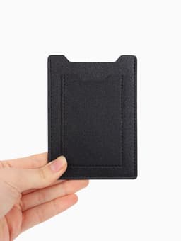 Обложка для автодокументов, СТС и права, 9×0.3×12.5 см, чёрная