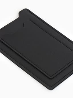 Обложка для автодокументов, СТС и права, 9×0.3×12.5 см, чёрная