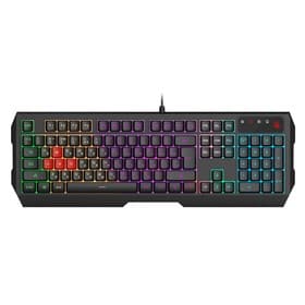 Клавиатура A4Tech Bloody B140N, игровая, USB, Multimedia, подсветка, подставка для запястий, чёрная