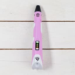 3D ручка Luazon, дисплей, работа с пластиком ABS и PLA, пластик в комплекте, розовая