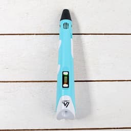 3D ручка Luazon, дисплей, работа с пластиком ABS и PLA, пластик в комплекте, голубая