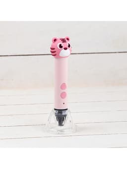 3D ручка Тигрёнок, работа с пластиком PLA, USB кабель питания, розовая