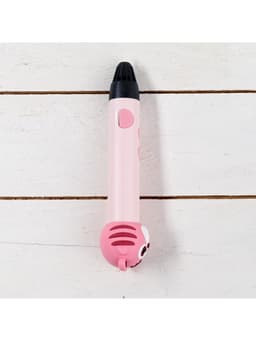 3D ручка Тигрёнок, работа с пластиком PLA, USB кабель питания, розовая