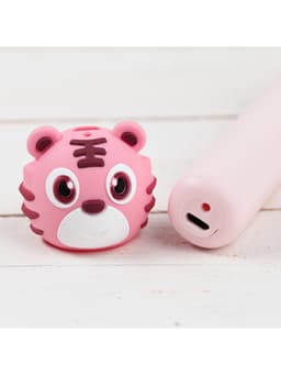 3D ручка Тигрёнок, работа с пластиком PLA, USB кабель питания, розовая