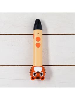 3D ручка Тигрёнок, работа с пластиком PLA, USB кабель питания, оранжевая
