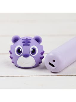 3D ручка Тигрёнок, работа с пластиком PLA, USB кабель питания, фиолетовая