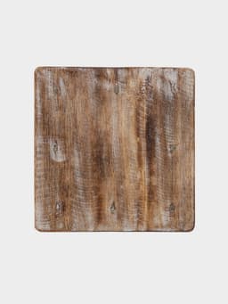 Табурет, 21×21×18 см, дерево албезия, коричневый