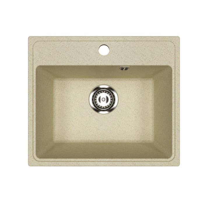 Мойка кухонная из камня Uperwood ECON UPD-408, 002, прямоугольная, цвет 002 бежевая матовая