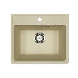 Мойка кухонная из камня Uperwood ECON UPD-408, 002, прямоугольная, цвет 002 бежевая матовая