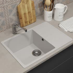 Мойка кухонная из камня Uperwood ECON UPd=506, 001, прямоугольная, цвет 001 белая матовая