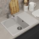 Мойка кухонная из камня Uperwood ECON UPd=506, 001, прямоугольная, цвет 001 белая матовая