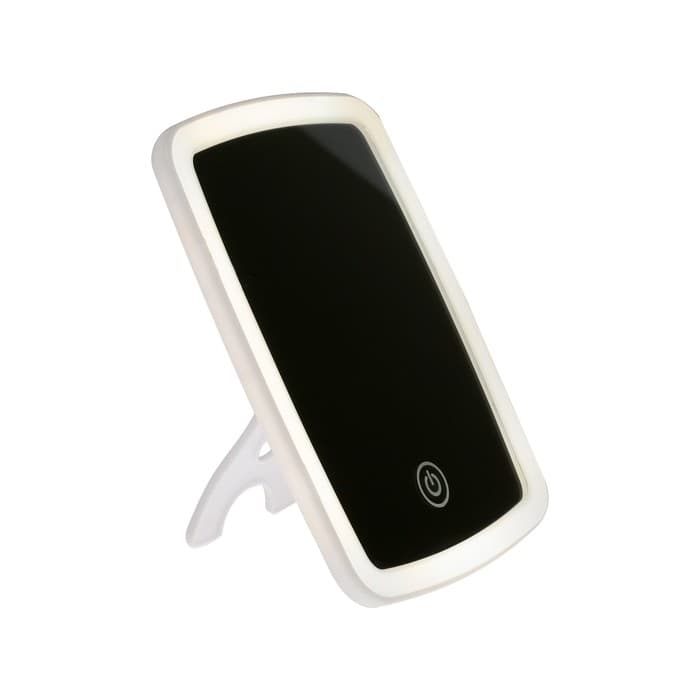 Зеркало Luazon KZ-03, подсветка, настольное, 3 режима свечения, 3×ААА (не в комплекте), USB, белое