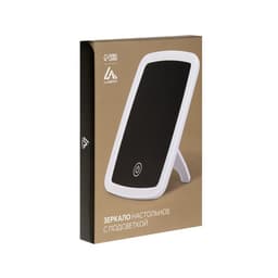 Зеркало Luazon KZ-03, подсветка, настольное, 3 режима свечения, 3×ААА (не в комплекте), USB, белое