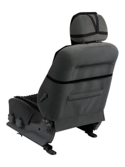 Накидка-массажёр на сиденье, 126×43 см, с поясничной опорой, чёрный