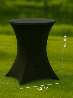 Чехол на стол, размер 80×110 см, чёрный