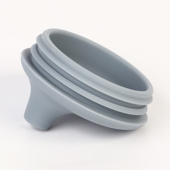 Поильник детский M&B «Try again» с трубочкой, силиконовый, от 5 мес., 200 мл., с ручками, цвет серый