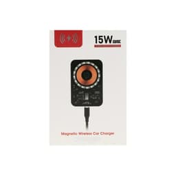 Автомобильный держатель с беспроводной зарядкой i13, 15 Вт, Type-C, 2 А, 1 м, поддержка MagSafe, чёрное