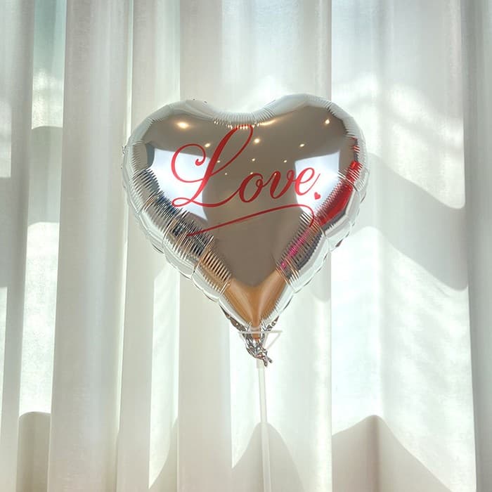Шар воздушный фольгированный 18" «Я люблю тебя», серебро