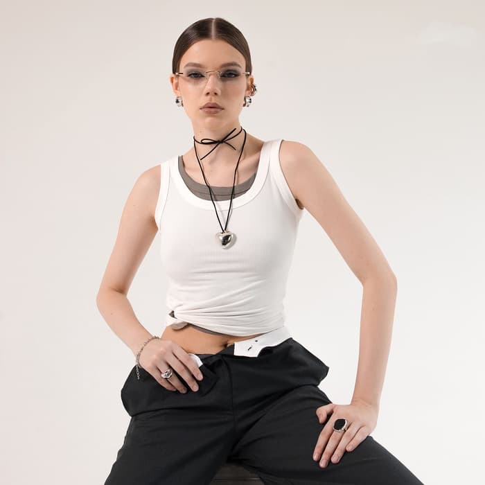 Чокер «Сердце», крупное, металлик, чёрный в серебре, 60 см