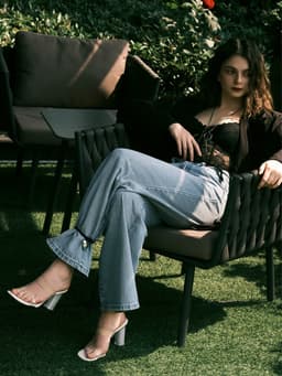 Чокер «Сердце», крупное, металлик, чёрный в серебре, 60 см