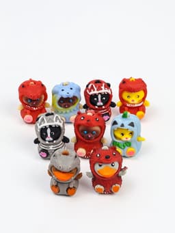 Антистресс сквиш мялка Funny toys «Зверята в костюмах», в пакете, с пастой