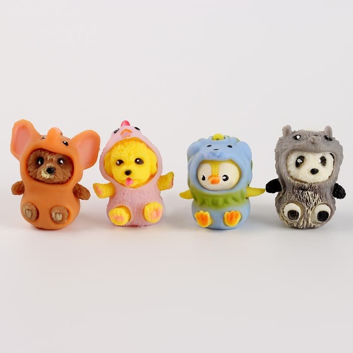 Антистресс сквиш мялка Funny toys «Зверята в костюмах», в пакете, с пастой