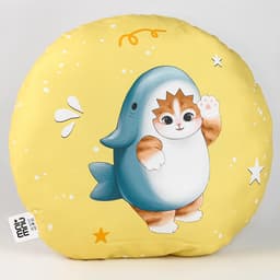 Подушка декоративная «Котик в костюме акулы»