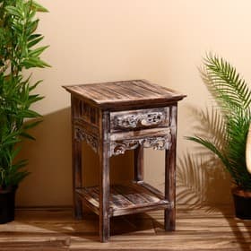 Тумба «Старый Бали», 40×40×60 см, дерево албезия, светло-коричневая