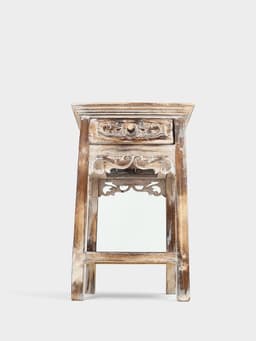 Тумба «Старый Бали», 40×40×60 см, дерево албезия, светло-коричневая