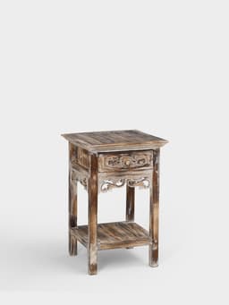 Тумба «Старый Бали», 40×40×60 см, дерево албезия, светло-коричневая