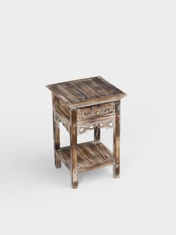 Тумба «Старый Бали», 40×40×60 см, дерево албезия, светло-коричневая